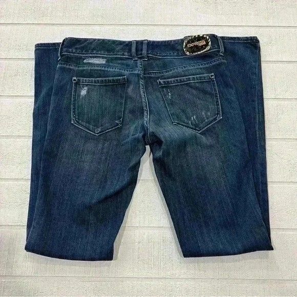 Express Womens Stella Barely Boot Jeans Size 4 - Picture 4 of 9